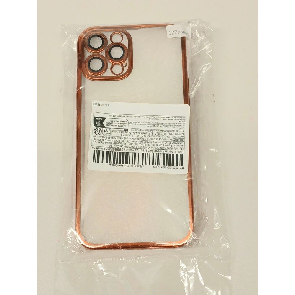 Apple Iphone (12 Pro Max) Metallic Orange Hard Case